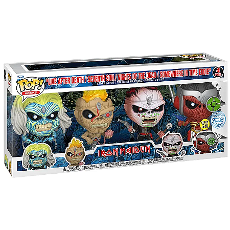 Funko Pop! Rocks - Iron Maiden -  Pack Exclusivo Glow