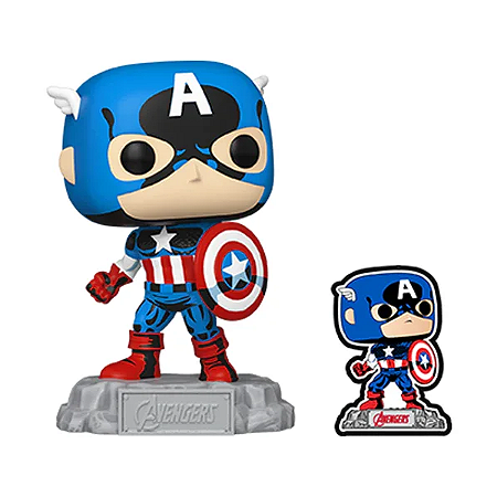 Funko Pop! Marvel Vingadores Captain America #1290 Exclusivo