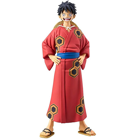 Bandai Spirits One Piece Luffy DXF Figure Grandline Series Wano Yukata Version