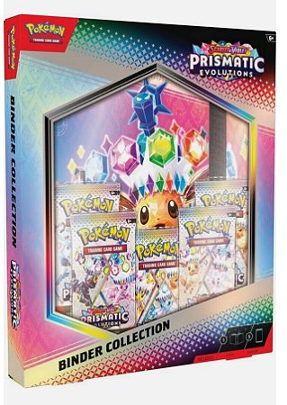 Pokemon Prismatic Evolutions ( Evoluções Prismáticas )Binder Collection - VERSÃO AMERICANA