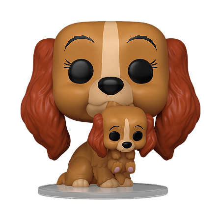Funko Pop Disney Lady and the Trump Lady with Puppy 1553