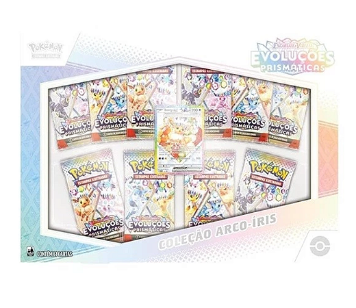 Box Pokémon EV8.5 Coleção Arco-íris - Pokémon TCG - Copag
