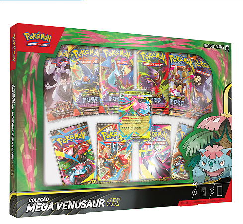POKEMON BOX MEGA VENUSAUR EX - PORTUGUES