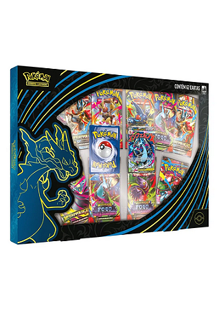 Box Coleção Pokémon Mega Charizard X - Pokémon TCG - Copag