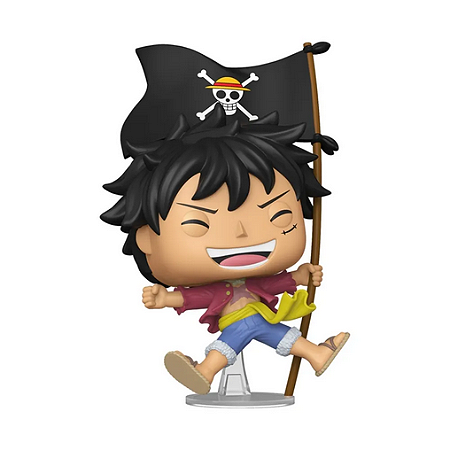 Funko Pop! Exclusivo One Piece - Luffy com Bandeira