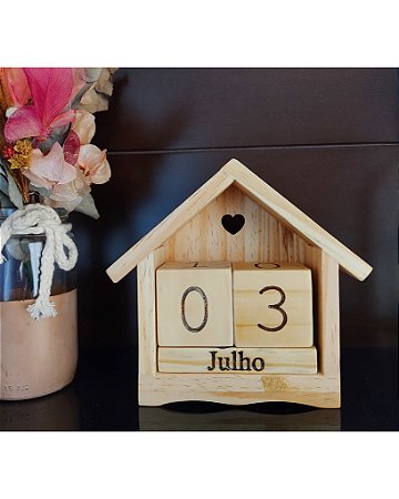 Calendário casinha