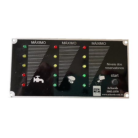 MARCADOR DE NÍVEIS PARA 3 TANQUES