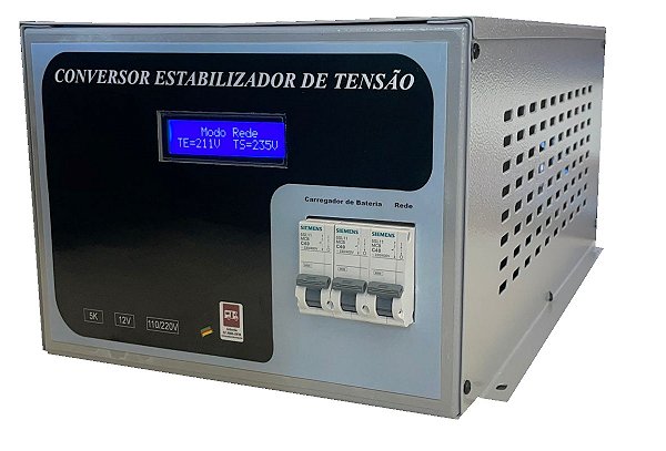 LINHA - CONVERSOR SELETOR AUTOMÁTICO 110V / 220V COM CARREGADOR DE BATERIAS INTELIGENTE