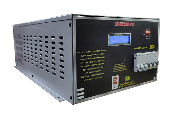 ATIVE E 3000 WATTS - ESTABILIZADOR DE TENSÃO CONVERSOR SELETOR 110V / 220V AUTOMÁTICO COM INVERSOR INTEGRADO E CARREGADOR DE BATERIAS
