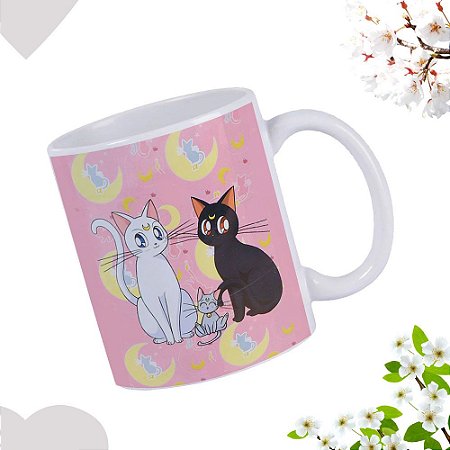 Caneca Personalizada Tema Gatos em Porcelana 325 ml - 1 pç
