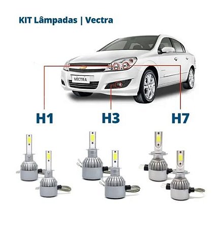 Kit Lampadas Super Led Vectra 09/11