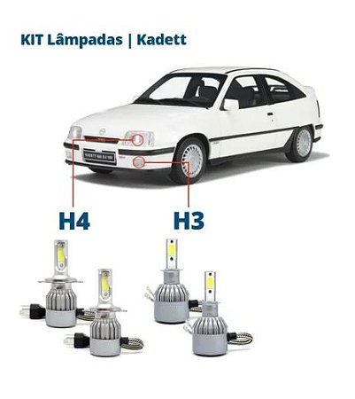 Kit Lampadas Super Led Kadett