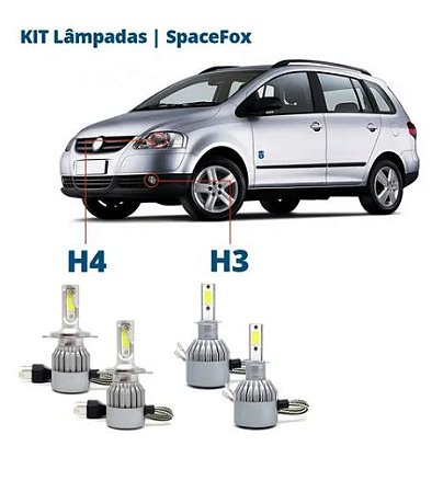 Kit Lampadas Super Led SpaceFox 07/09