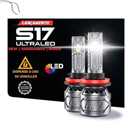 Ultra Led S17 Shocklight H4 H7 H11 10.000 Lumens O Par Completo