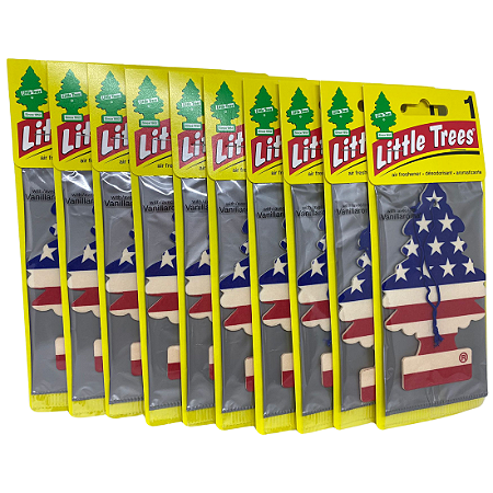 20 Aromatizadores Little Trees Vanilla Pride Original - Importado EUA