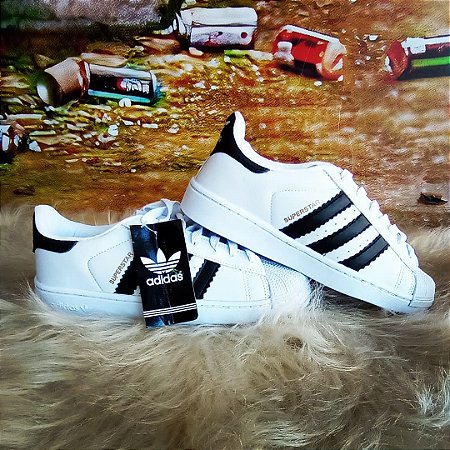 adidas branco com listras pretas