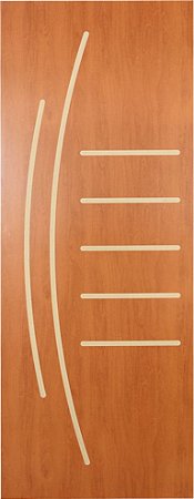 Porta de Madeira Frisada Melanina Napole 210 X 80 cm