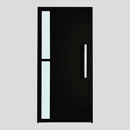 Porta Novara Alumínio Preto Linha SUPREMA
