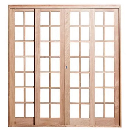 Portal de Correr Reto Madeira Quadri 2.10 x 2.00 m