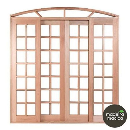 Portal de Correr Colonial Madeira Quadri 2.30 x 2.00 m