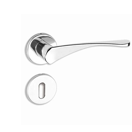 Fechadura Luna para Quarto Cromada