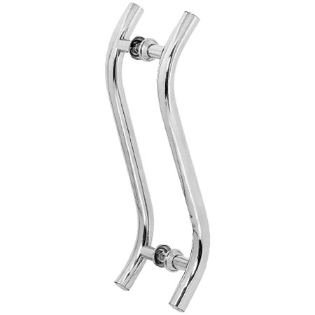 Puxador de Alumínio PolidoTubular S Duplo 40 cm