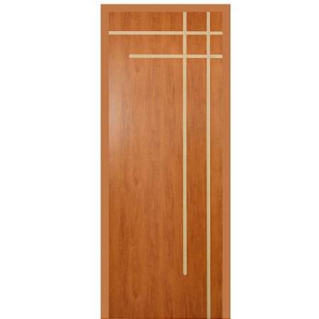 Porta de Madeira Frisada Melanina Bari 210 x 80 cm