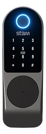 Fechadura Eletronica Biométrica + Chave + Cartão - Stam S-guardian Sobrepor
