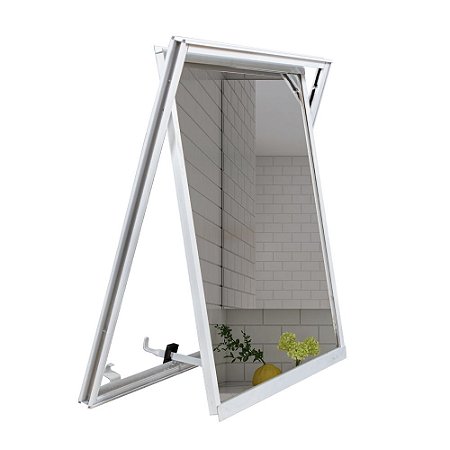 Maxim Ar de Alumínio Branco Vidro Reflex 60 x 60