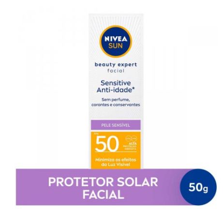 Protetor Solar - Nivea Sun - Sensitive Anti-idade - Fps50 - 50g
