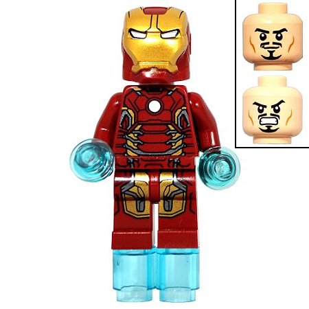 Boneco Homem de Ferro Compatível Lego Montar Marvel