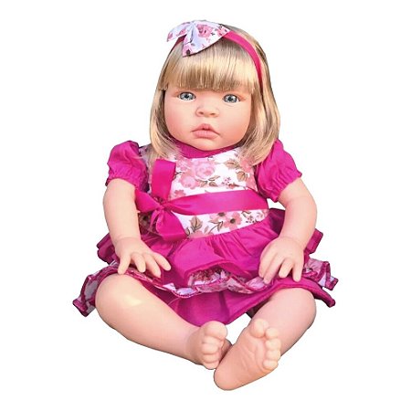 Boneca Bebê Reborn Barata Siliconada Linda Baby Dolls Loira :  : Brinquedos e Jogos
