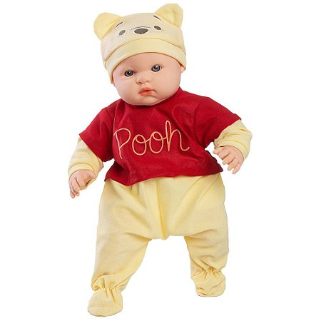 Boneco Bebê Pooh Coleção Melhores Amigos Com Acessórios Roma