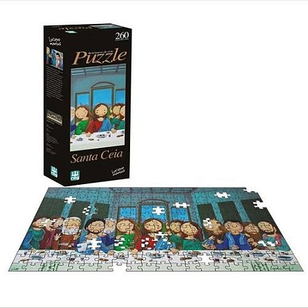 Quebra Cabeça Puzzle Releitura Santa Ceia 260 Peças - Nig