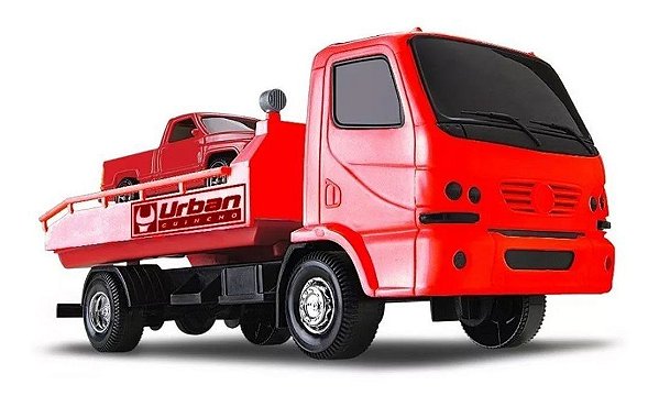 Caminhão Vermelho Urban Guincho Com Caminhonete Roma - ShopJJ - Brinquedos,  Bebe Reborn e Utilidades