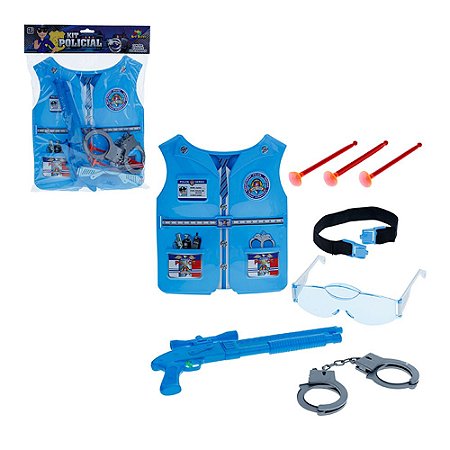 Conjunto Operação Policial Fantasia Kids Colete e Acessórios - ShopJJ  Atacado e Varejo - Brinquedos, Bebe Reborn e Utilidades