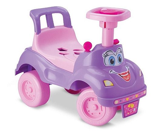Andador de Bebê Carrinho Ursinho Motoca Volante e Buzina - Dm Toys