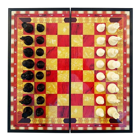 Como fazer um tabuleiro de xadrez - Arte para crianças 