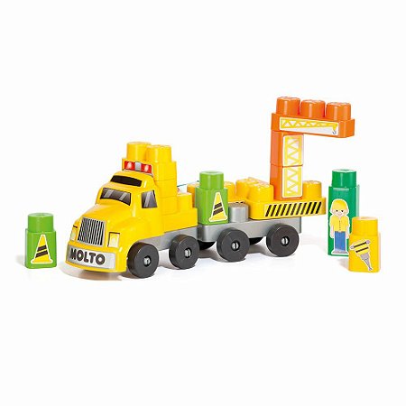 Kit Coleção Carrinhos 25 Peças Caminhões e Carretas Brinquedo