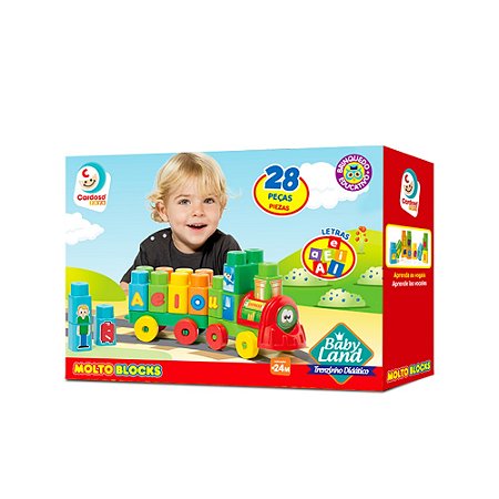 Bloco De Montar Colorido Com 24 Peças Brinquedo Infantil Divertido