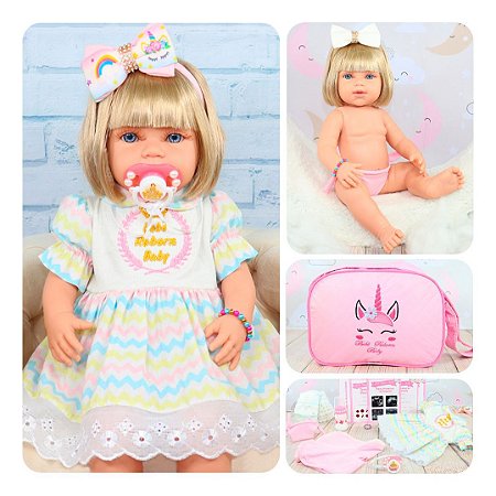 Bebê Reborn Boneca Princesa Corpo de Silicone e Acessórios - ShopJJ -  Brinquedos, Bebe Reborn e Utilidades