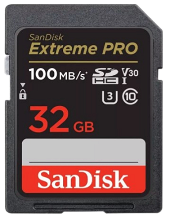 CARTÃO DE MEMORIA SD 32GB EXTREME 100 MB/S