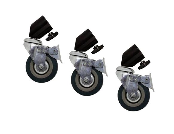 Kit Com 3 Rodinhas Pk-kk01 Para Tripe De Iluminação Greika