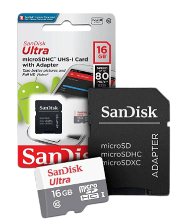 Cartão De Memória Sandisk Micro Sd Ultra 16Gb Classe 10
