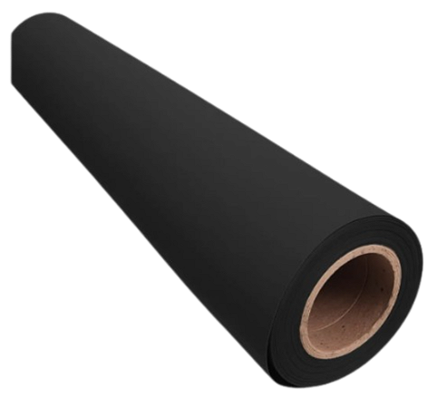 FUNDO INFINITO DE ROLO PAPEL PRETO TAM. 2X5 M