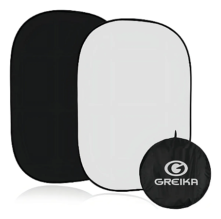 FUNDO INFINITO PORTATIL DUPLA FACE - DOBRAVEL - BRANCO/PRETO - 1,50X2,00MT