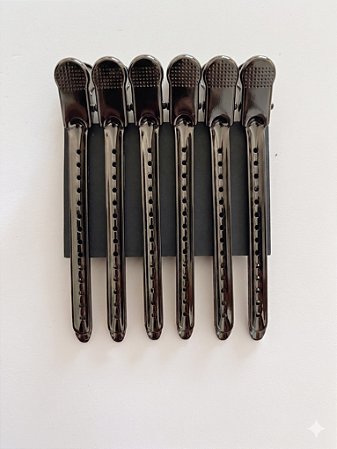 Clip de Metal Colorpro Brasil Preto Caixa com 12UN