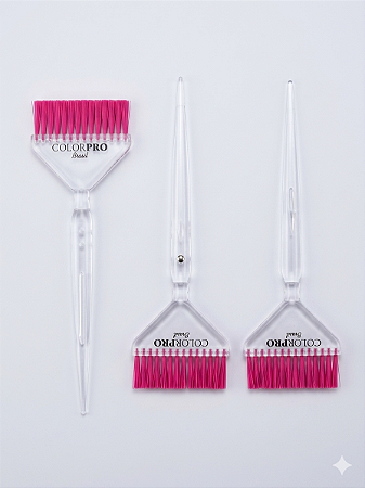 Kit Cristal Perfect 3 pincéis para mechas