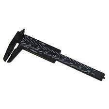 MINI PAQUÍMETRO 8cm - PRETO