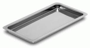 BANDEJA AÇO INOX RETANGULAR 22X09X1,5 CM
